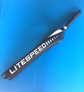 11-a00608 Litespeed C1r Carbon Road Fork Tapered Rim Brake 1 1/8 Inch -1 1/2 43mm Offset Mint