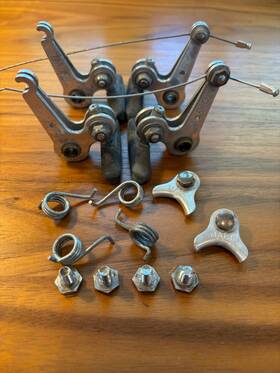 030silver Mafac Cantilever Brakes- Touring Vintage Mountain Bike Cyclocross - Silver