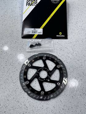 Mu8711 Magura Usa Mdr-p Disc Brake Rotor Black/silver 203mm