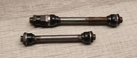 Maillard 399036475085 Vintage Normandy Bicyle Hub Quick Release Hollow Axle Set / Complete
