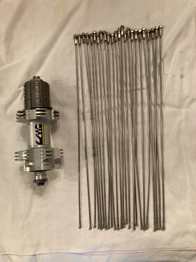 Mavic 072774375707 Crossland Rear Hub And Spokes. Shimano 9-10-11 Speed Compatible