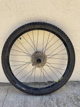 Xm117 Mavic 26 Inch Bicycle Rear Wheel Disc With Casette Tubes Tires