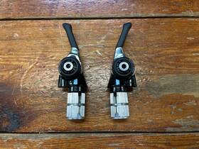 Bs-m11 Microshift Bar End Shifter Set-11-speed Double/triple Dynasys Compatible