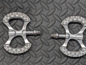 Mks 560369001149 Lambda Platform Pedals Pair Silver 9/16 Inch Road Fixed Commute Touring Bike