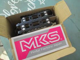 Mks 560369001743 Vtg Bmx Racing Foot Jaws Alloy Cage Pedals Black With Cro Axles Jmc Gt Kuwa Et