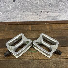 Mp-303 Mks Vintage Platform Bike Pedals 9/16 Silver Mtb Bmx Pair Japan 3pc