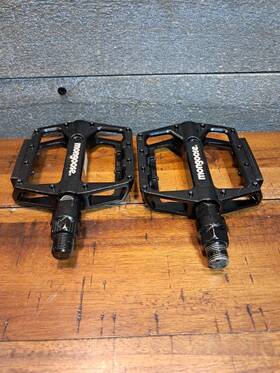 Mongoose 038675109995 Bike Pedals For Adult Mountain Bikes With 1/2 Inch And 9/16 Adapters Lightweig