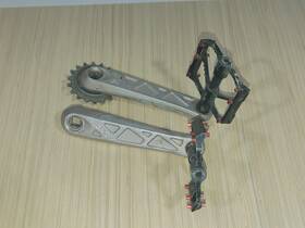 6061-158 Monty Trial Bike Crank Set Arm Drive Right Left Cold Forge Trials