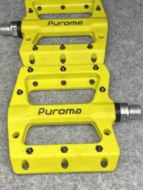 Bpo97c Mtb Puroma Yellow Bike Wide Lightweight Gravel Nylon Composite Pedals