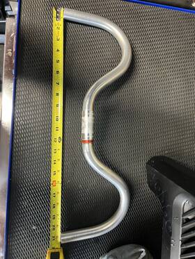 Rm-016 Nitto 582350831870 Moustache Handlebar 26.0mm Bar Clamp 515mm Width Alloy Silver