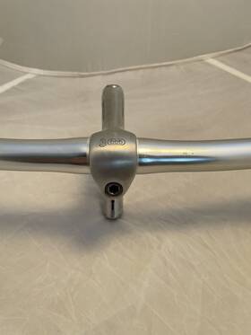 B2520aa Nitto Urban Handlebar 520mm 26.0 Silver With 3ttt Stem