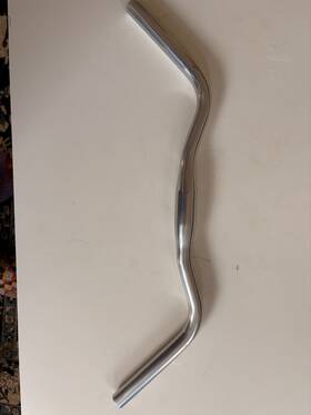 B2522aa-ssb Nitto New Jitensha Handlebar 570mm Width 31.8mm Clamp Silver