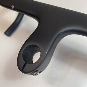 B-10-5-46 No Logo Carbon Handlebar Integrated Stem Bike Handle Bar Drop Bars Road Bicycle 400mm 90