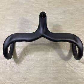 B-7-10-45 No Logo Carbon Integrated Handlebar Road Bike Drop Handle Bars For Cycling 380mm