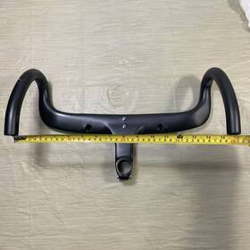 B-7-17-44 No Logo Carbon Road Handlebar Integrated Stem Bike Handle Bar Drop Bars For Cycling 400