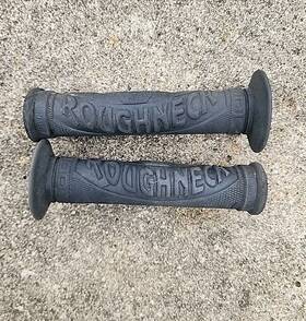 Gt01295 Odi Used-90s Roughneck Grips Black Vintage Old School Made In Usa