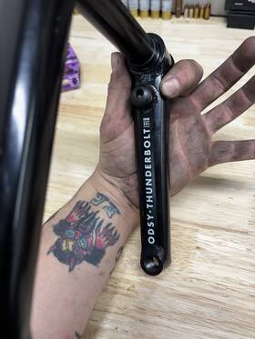 41-thun-165-bk Odyssey Thunderbolt 165mm Rhd Black