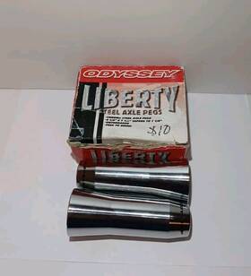 A-203-cp Odyssey Nos Liberty Bmx Axle Pegs 3/8 Inch Non Threaded New Old School