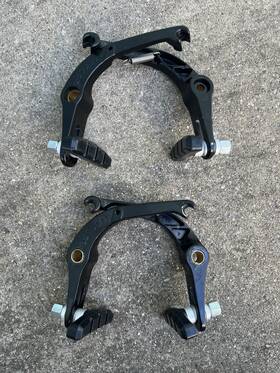 B-256-bk Odyssey Springfield U-brake Brake Calipers Black Set Front Rear Bmx Gt Dyno