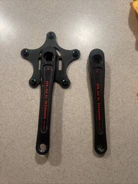 C-116-bk Odyssey Black Widow Euro Cranks 165 Elf Se Gt Redline Torker Hutch Jmc Ghp Cw