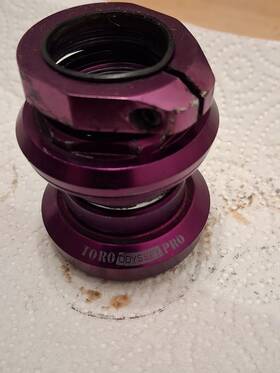Hs359 Odyssey Toro Pro Needle Roller Bearing 1-1/8 Inch Headset Vintage Purple
