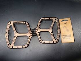 1c1010blk Oneup Components Wave Platform Pedals Bronze