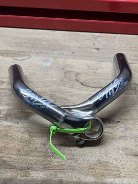 Oz-170 Onza Gray Anodized- Aluminum Bar Ends L Bend Vintage Bonded