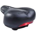 Os0032 Parateck Comfortable Wide Bike Seat With Post Clamp Led Reflective