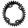 Ov96xt8000-34bk Absolute Black Xt Asym Oval Chainring 5110846001132