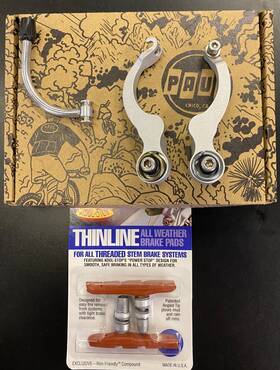 Paul Component 817496010877 Minimoto Short Pull V-brakes - Silver Excellent