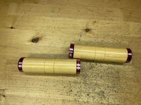 Pdw 812938011177 Portland Design Works Bamboo Inch Panda Treat Wood Pink Bicycle Hand Grips