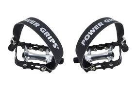 Power Grips 702430100908 High Performance Pre-assembled Strap/pedal Kit Black