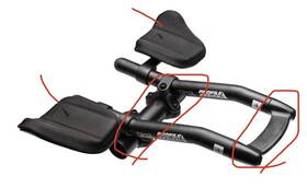 Designt2 Profile Design Rhat2dl1 Pre-owned Dl Clip-on Aerobars Missing Parts Used