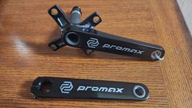 Ck21-024cf160-bk Promax Cf-2 Crankset 160mm 2-piece 24mm Spindle 68mm English Bb Not Included