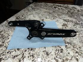 Ck21-024hf172-bk Promax Hf-2 Bmx Crankset 172.5mm 24mm Spindle Hollow-forged Aluminum Black