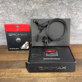 Db21-00dt140h-sl Promax Hydraulic Disc Brake Set Sport S1 Rotor Bmx Parts Black