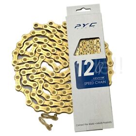 Pd005446 Pyc Road Mtb Cycling 12 Speed Bike Hollow-pin Chains 126l Fit Shimano Sram X12