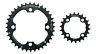 R-mh-36x22 Zoagear Bicycle Chainring Mm Bcd Teeth Mtb Fat Bike Black