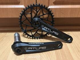 Race Face 821973281230 Atlas Dh Mtb Enduro Crankset 170 Direct 30mm Cinch 42t Chainring Black