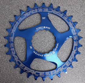 Rnwdm30blu Race Face Raceface Narrow Wide Chainring Direct Mount Cinch 30t Blue