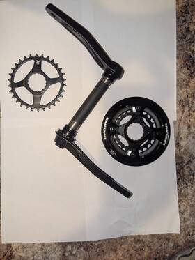Ck19rid190arm170blk Raceface Fat Bike Crankset 170mm Direct Mount 190mm And 2 Chainring Sets