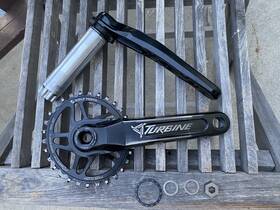 Ck22tur136arm170blk Raceface Race Face Turbine 170mm Crankset With Wolf Tooth 30t Oval Chainring