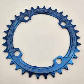 Rnw104x34blu Raceface Narrow-wide 104mm Bcd 34t Blue Bicycle Chainring Open Packaging