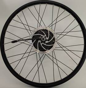 7.5.21072004534 Rad Power Bikes E-bike Motor Wheel Aluminum Black With Disc Brake Rotor 27.5