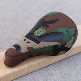 403-18154 Rant Believe Saddle Bmx - Camouflage 143mm Width Twill Rail Pivotal Rails