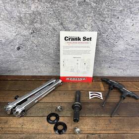 128668 Red Line Redline Flight Crank Set 185 Bmx Dual Pinch Chrome T-handle Allen Needs Bolts