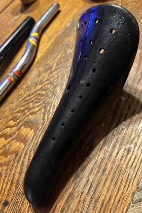 Vl-117 Red Line Redline Bmx Seat Old School Freestyle Og Velo