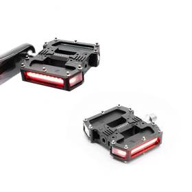 Redshift 850027370477 Arclight Pro Flat Bicycle Pedals With Led Lights Auto On-off 36 Hr Battery