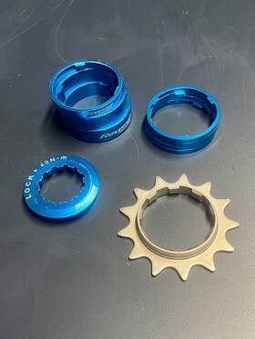 Reverse 4717480157211 Bicycle Single Speed Kit 13t For Shimano Hg Style Freehub Blue By