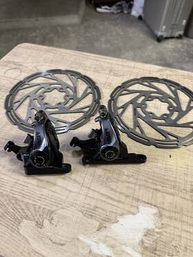 Bkmcx101 Riderever Ride Rever Mcx-1 Mechanical Disc Brakes Flat Mount With 160mm Rotors